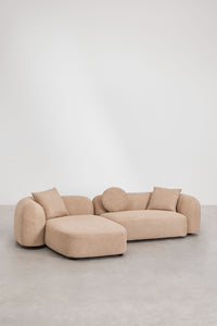 Modulinė sofa KOKONA su kairiuoju gultu – detalus vaizdas