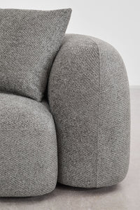 Modulinė sofa KOKONA su kairiuoju gultu – bendras vaizdas