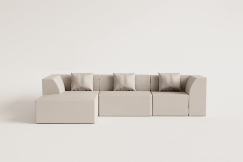 Modulinė sofa BASTIENA – įžambus rakursas
