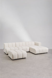 Sofa ELIOTA visu dydžiu boucle audinys