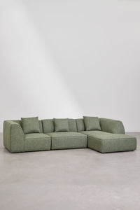 Modulinė sofa KARDENA su dešiniuoju gultu – artimas planas