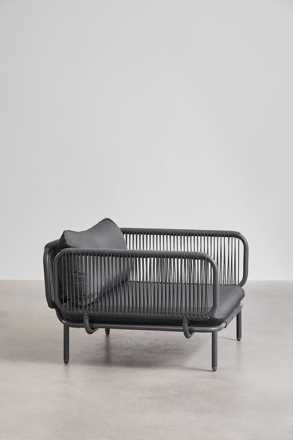 Modular armchair GRAFITO, graphite grey