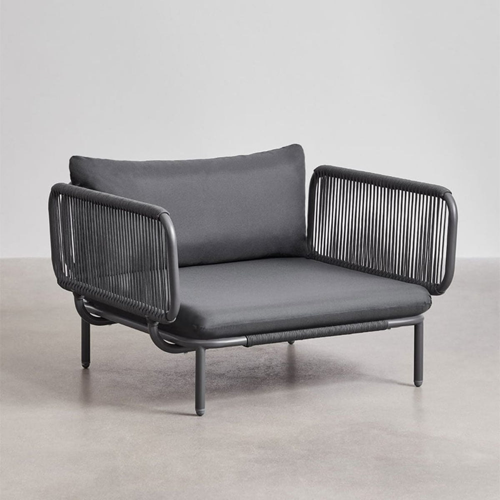 Modular armchair GRAFITO, graphite grey