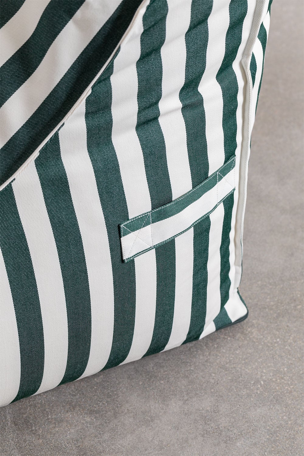 Lauko fotelis KARIO, žalias margas