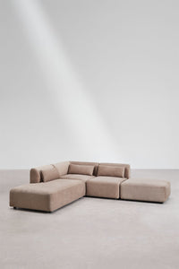 Kampinė sofa FOGLERA, kupranugario šenilo