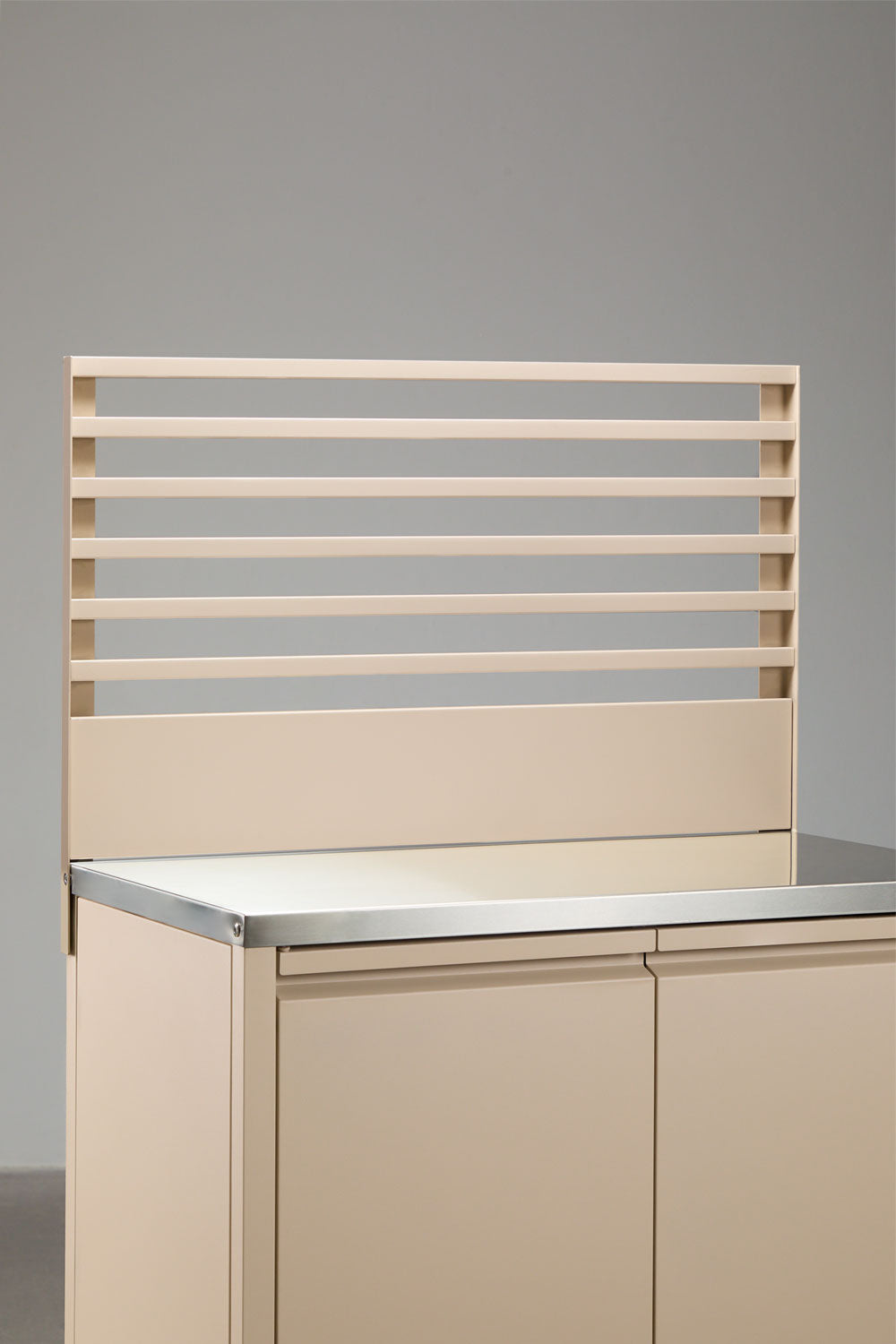 Corner outdoor kitchen CULINARA, five-piece, cream