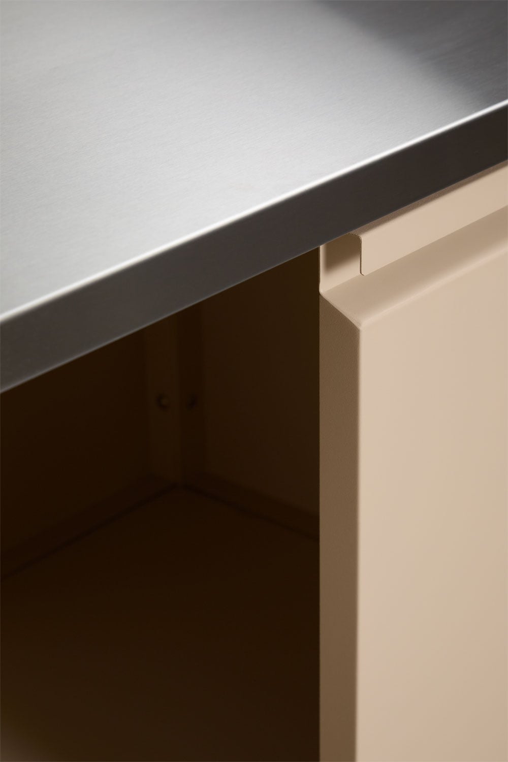 Corner outdoor kitchen CULINARA, five-piece, cream