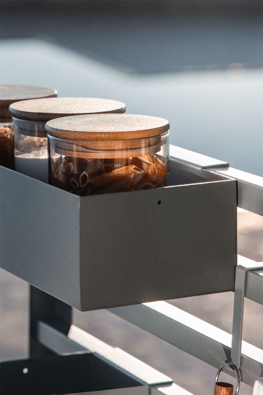 Krepšelis laikymui CULINARA, grafito pilka (2 var.)