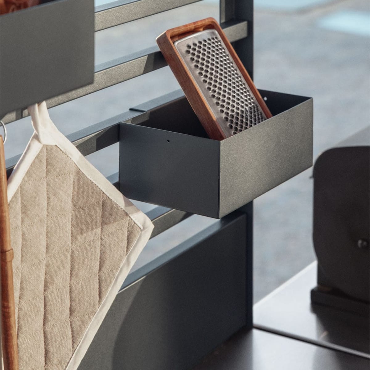 Storage Basket CULINARA, graphite grey (1 pc.)