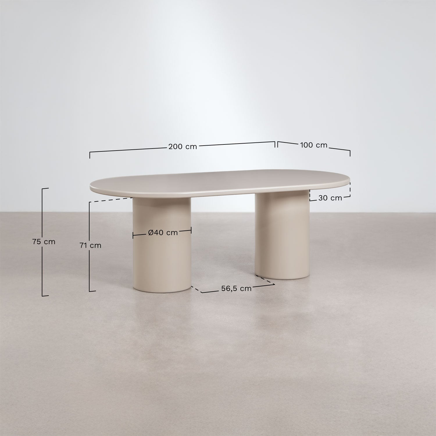 Dining table MIROENA 200x100 cm, MDF