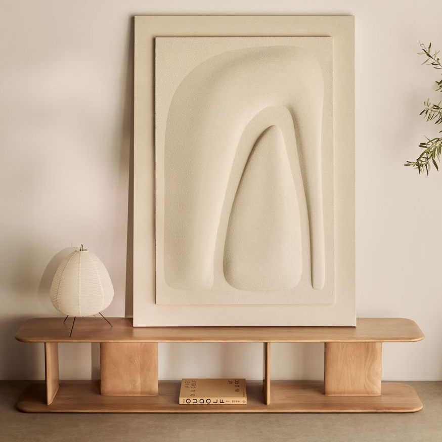 TV spintelė ZENEERO 180 cm, mango mediena