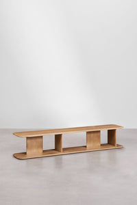 Kompaktiška TV spintelė ZENEERO 180 cm natūraliai TV zonai