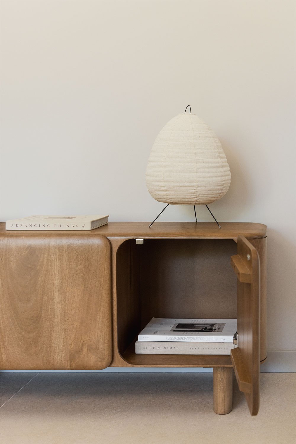 TV spintelė ZENEERO 215 cm vaizdas iš priekio