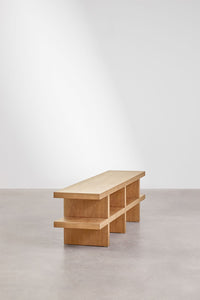 TV spintelė RIVAARA 150x35 cm vaizdas iš šono