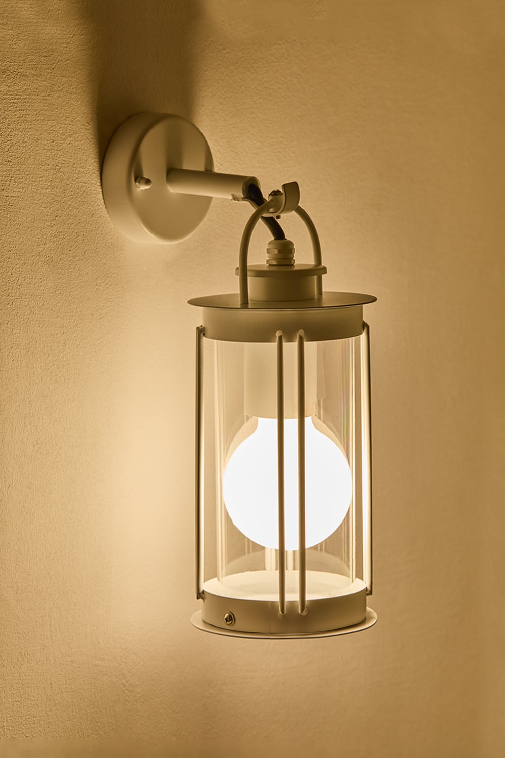 Āra sienas lampa TOLIRA, balta
