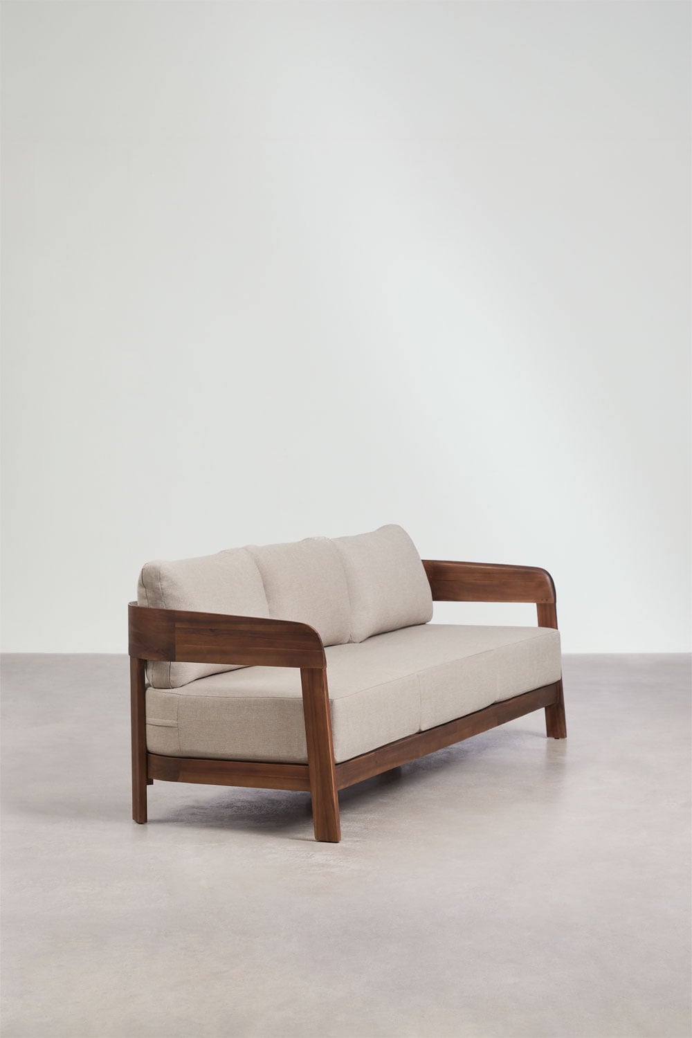 Trivietė lauko sofa ULENO, akacijų mediena, tamsi akacija