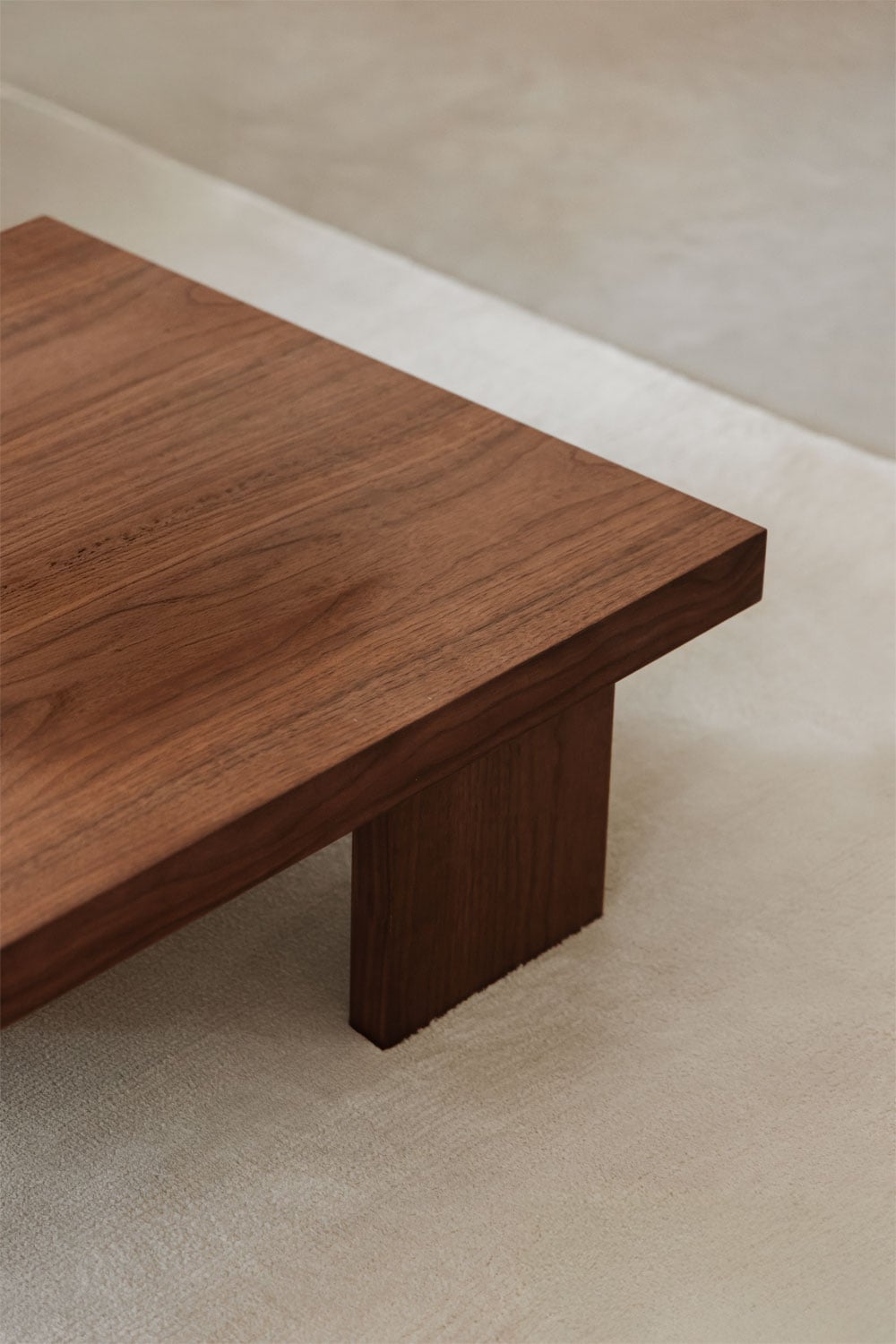 Rectangular coffee table BERNA, natural