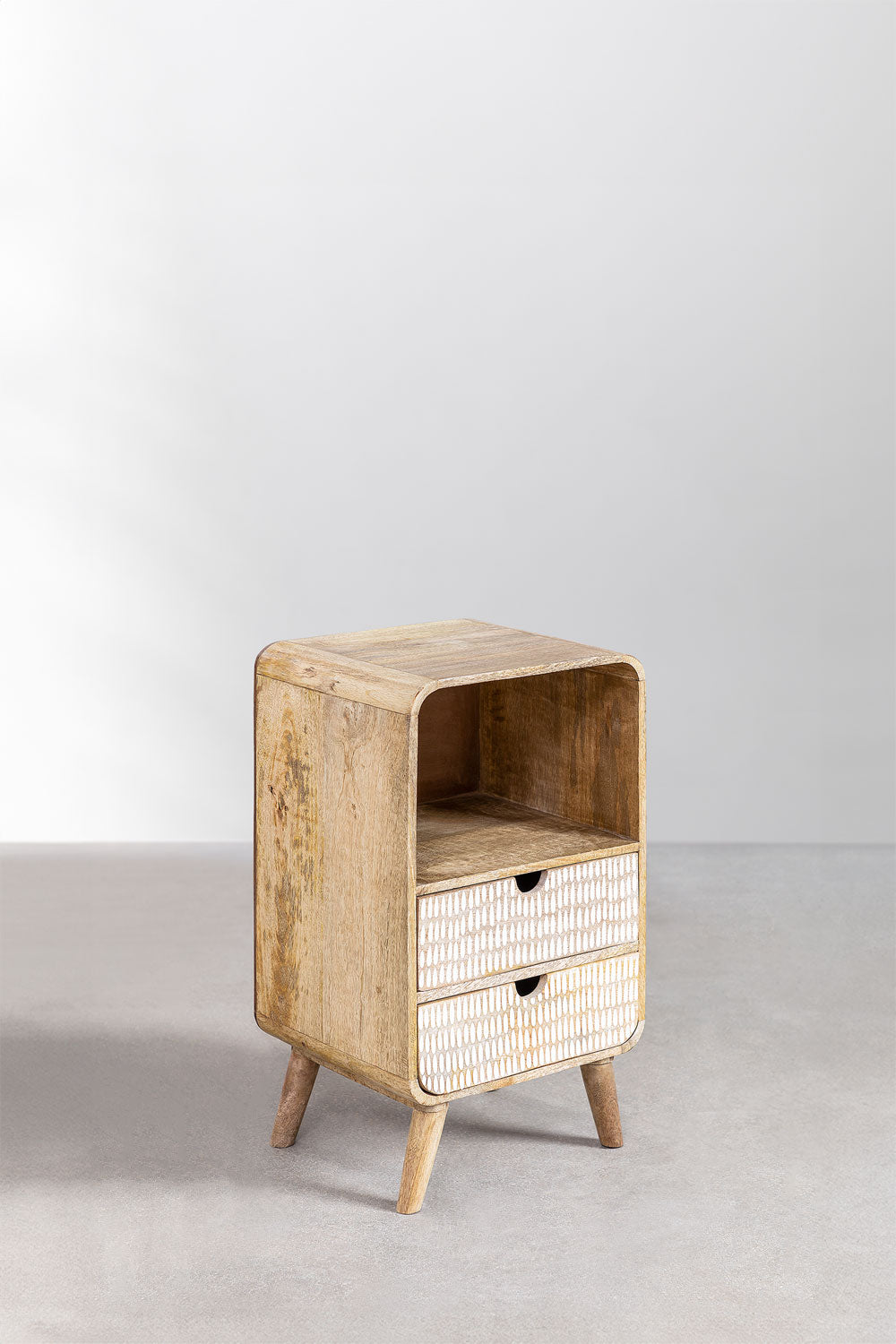 Naktsskapītis KOREORO 30x25 cm, mango koks