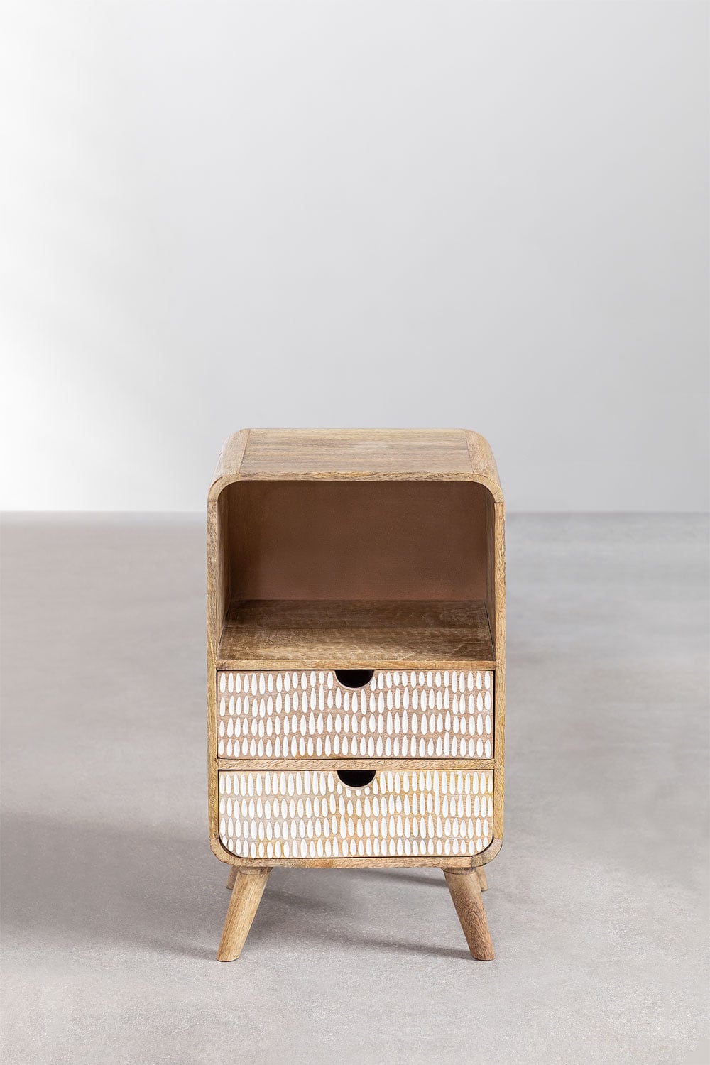 Naktsskapītis KOREORO 30x25 cm, mango koks