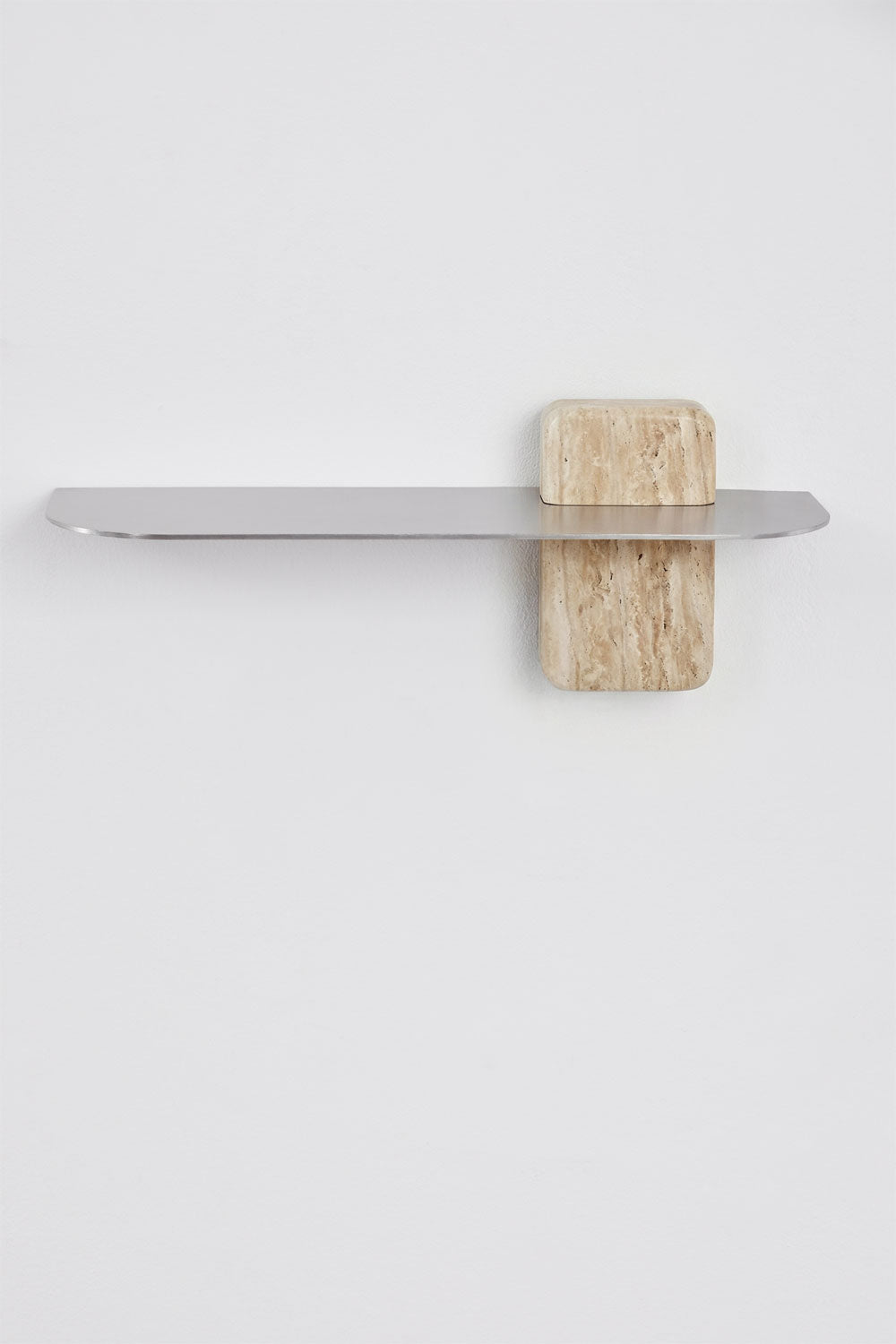 Naktinis staliukas SIGITA, travertinas, 45×15 cm