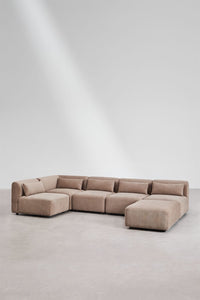 Kampinė sofa FOGLERA visu dydžiu šenilo