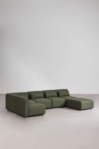 Kampinė sofa FOGLERA spalvos, šenilo