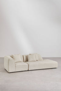 Modulinė kampinė sofa KARDENA elegantiškos linijos iš šono