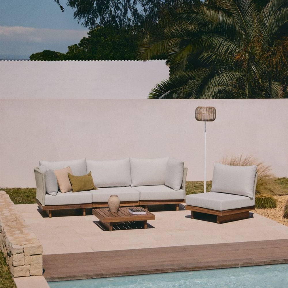 FORTO modular outdoor furniture set, 4-piece with table