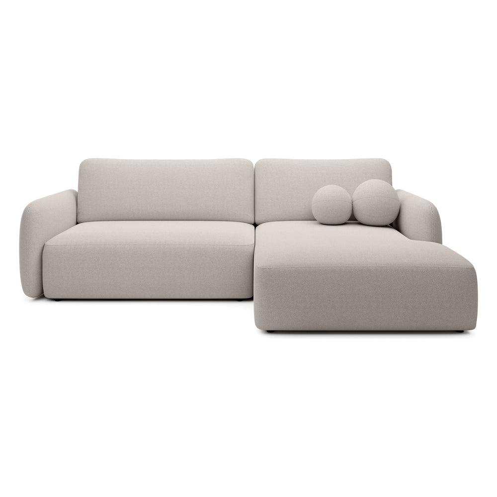 Kampinė sofa BILLY, smėlio spalva, dešininė dalis