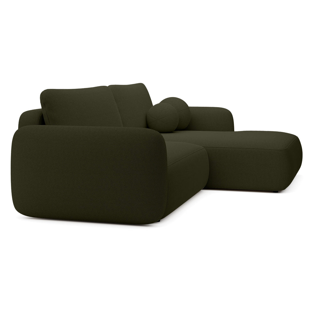 Kampinė sofa BILLY, tamsiai žalia spalva, dešininė dalis