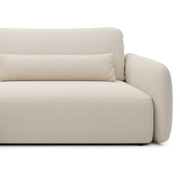 Kampinė sofa-lova MOSAICO, kairinė, smėlio, boucle