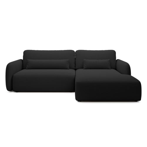 Kampinė sofa BILLY, juoda spalva