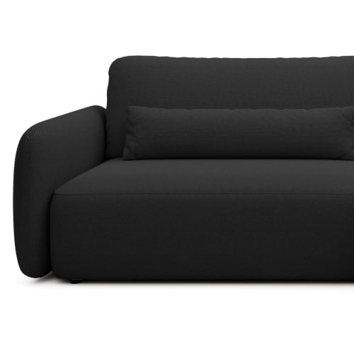 Kampinė sofa BILLY, juoda spalva