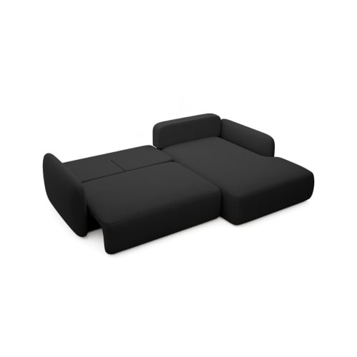 Kampinė sofa BILLY, juoda spalva