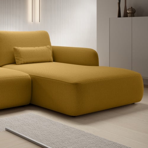 Kampinė sofa BILLY, garstyčių spalva