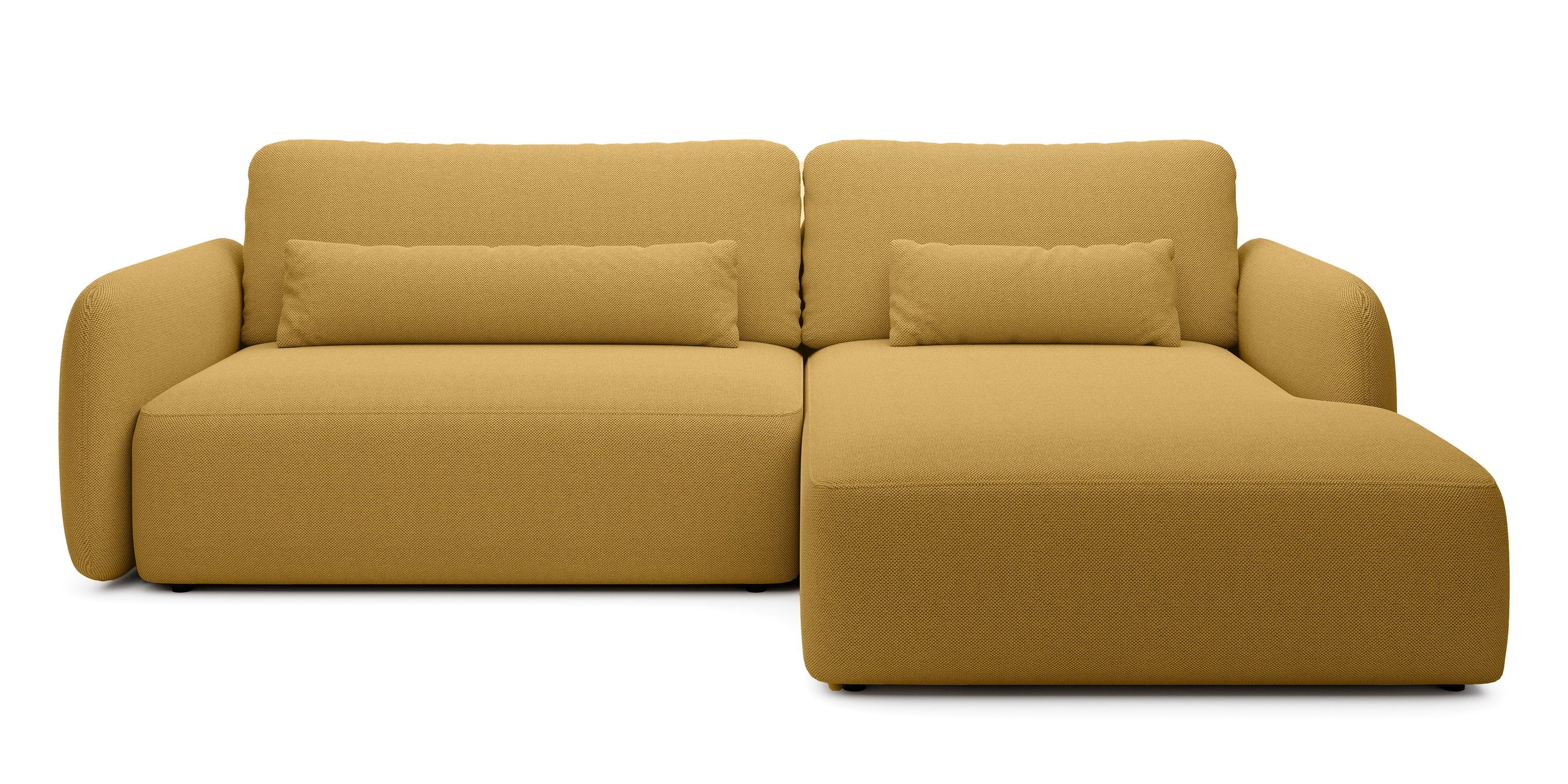 Kampinė sofa BILLY, garstyčių spalva