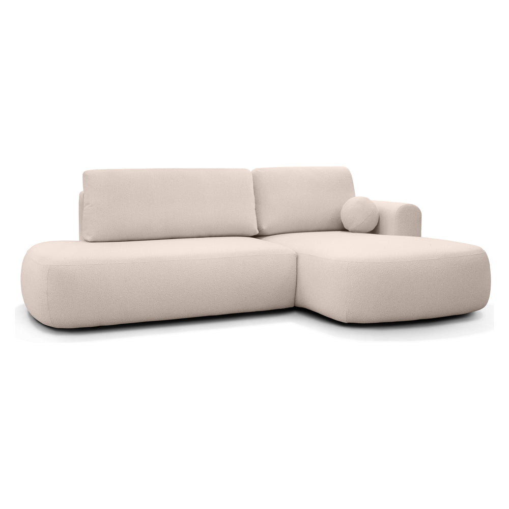 Sofa lova HERMI, smėlio boucle, dešinė