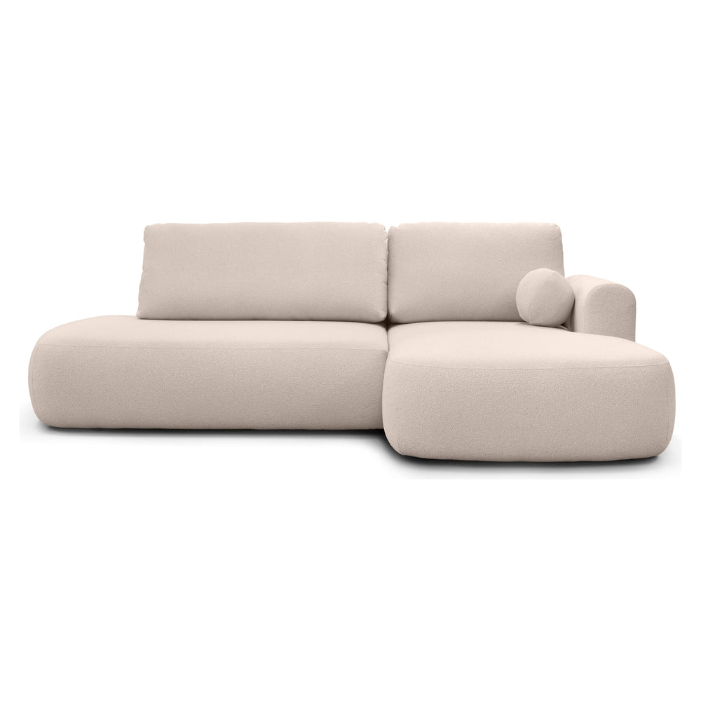 Sofa lova HERMI, smėlio boucle, dešinė