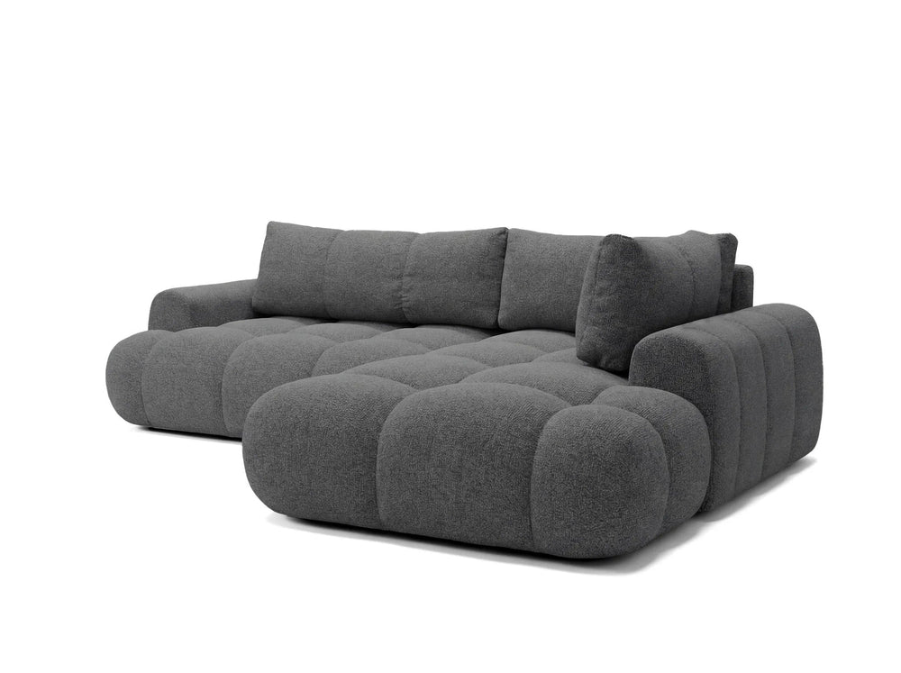 Kampinė sofa SKYLAR LONG, antracitas