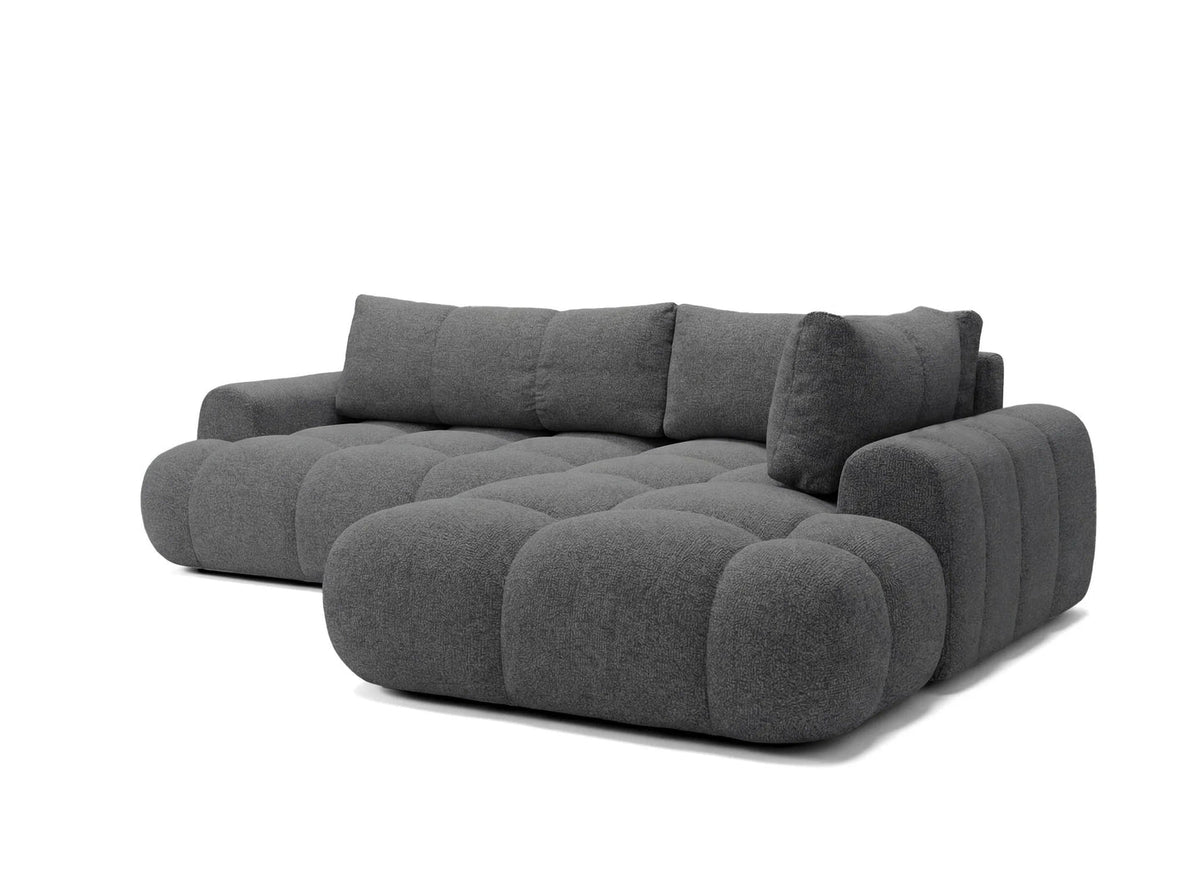 Kampinė sofa SKYLAR LONG, antracitas