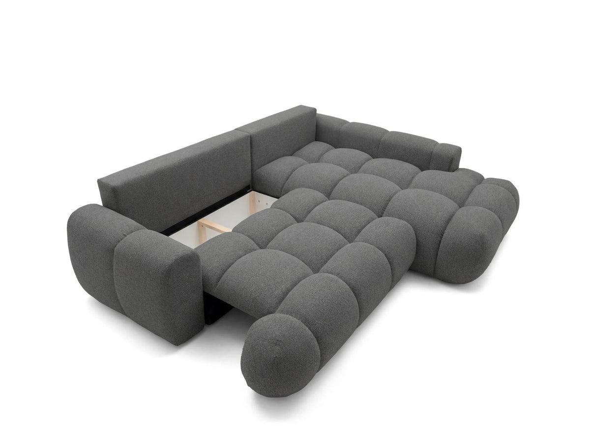 Kampinė sofa SKYLAR LONG, antracitas