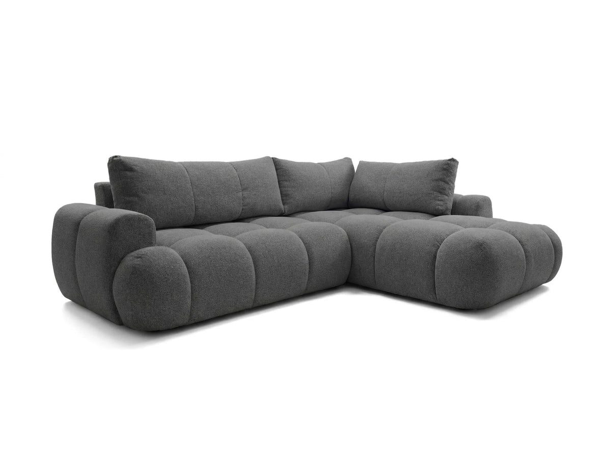 Kampinė sofa SKYLAR LONG, antracitas