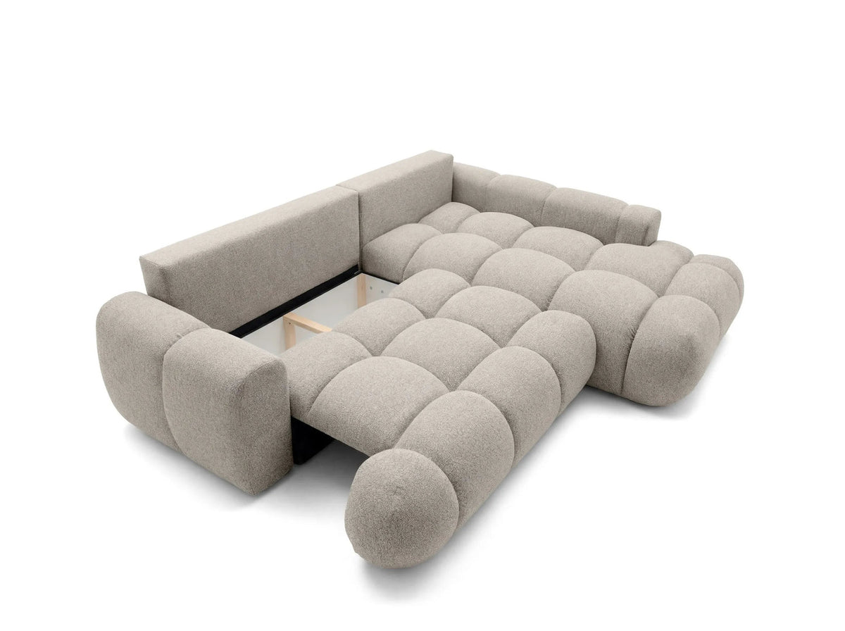 Kampinė sofa SKYLAR LONG, šviesiai smėlinė