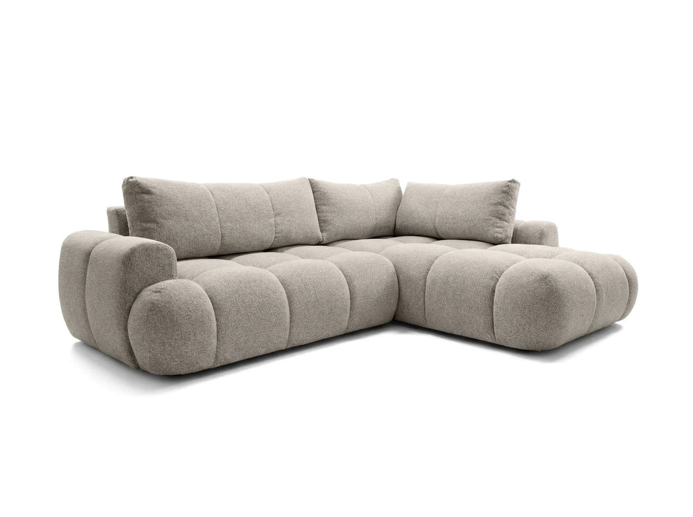 Kampinė sofa SKYLAR LONG, šviesiai smėlinė