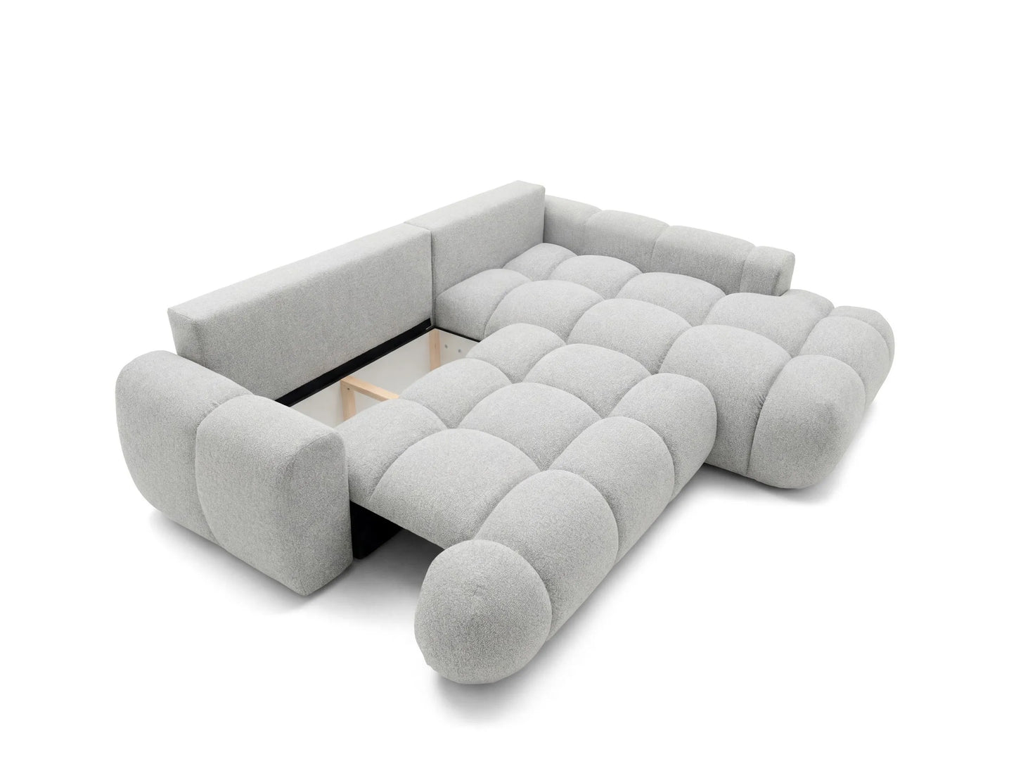 Kampinė sofa SKYLAR LONG, šviesiai pilka