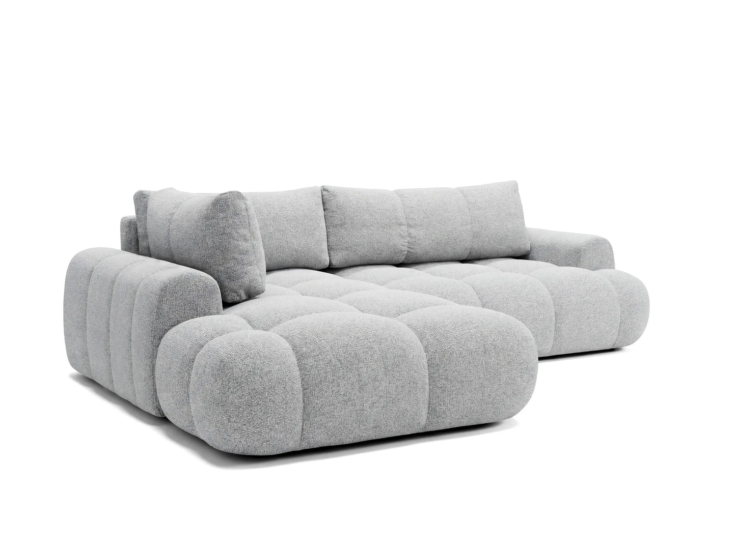 Kampinė sofa SKYLAR LONG, šviesiai pilka