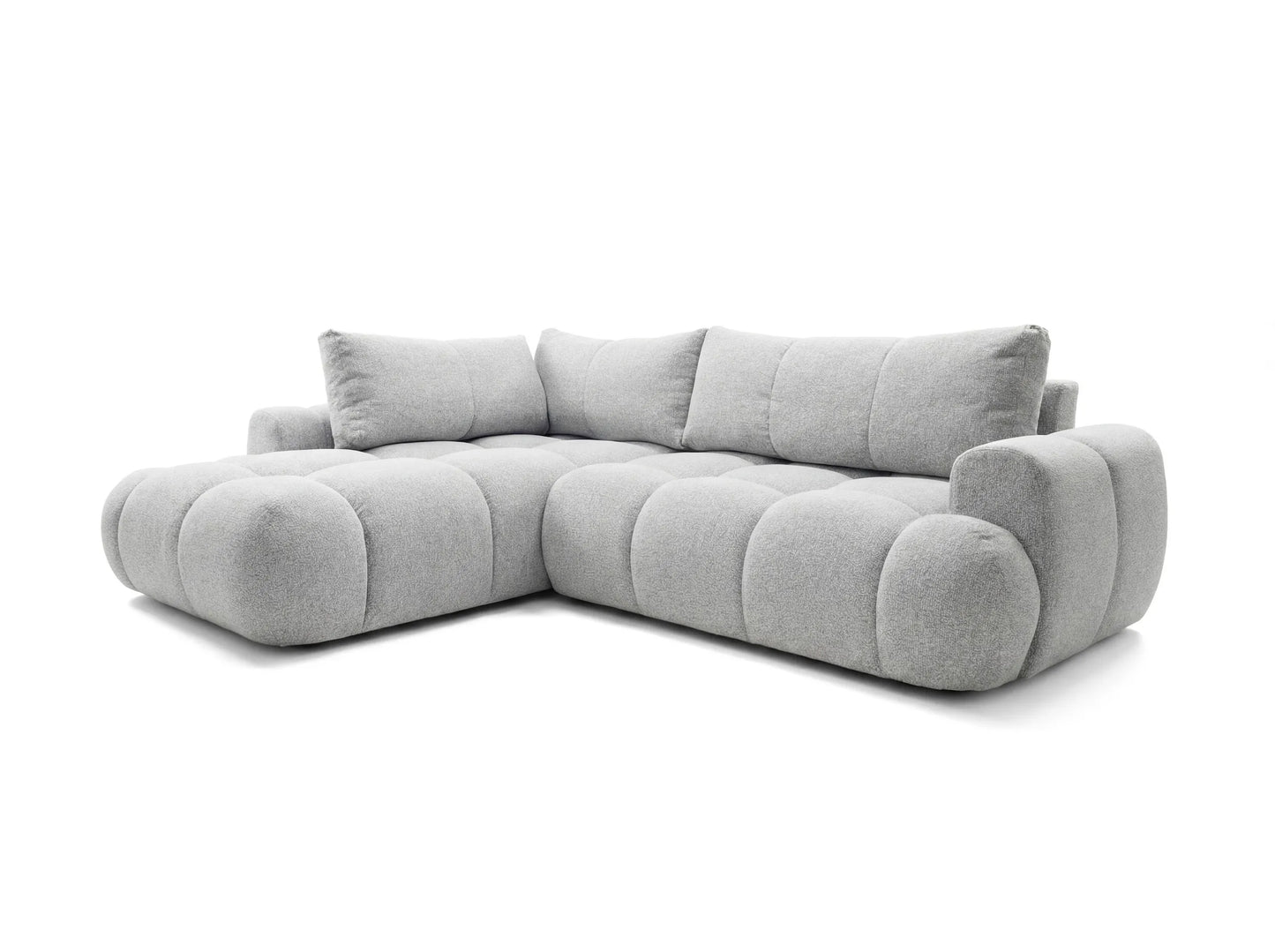 Kampinė sofa SKYLAR LONG, šviesiai pilka