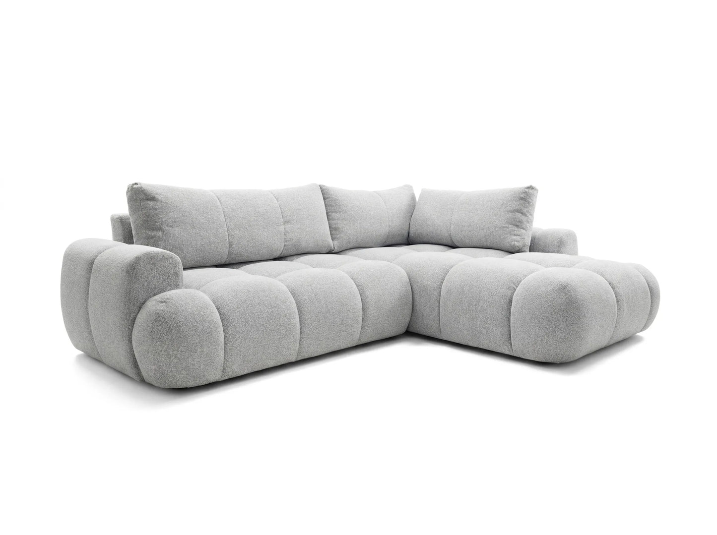 Kampinė sofa SKYLAR LONG, šviesiai pilka