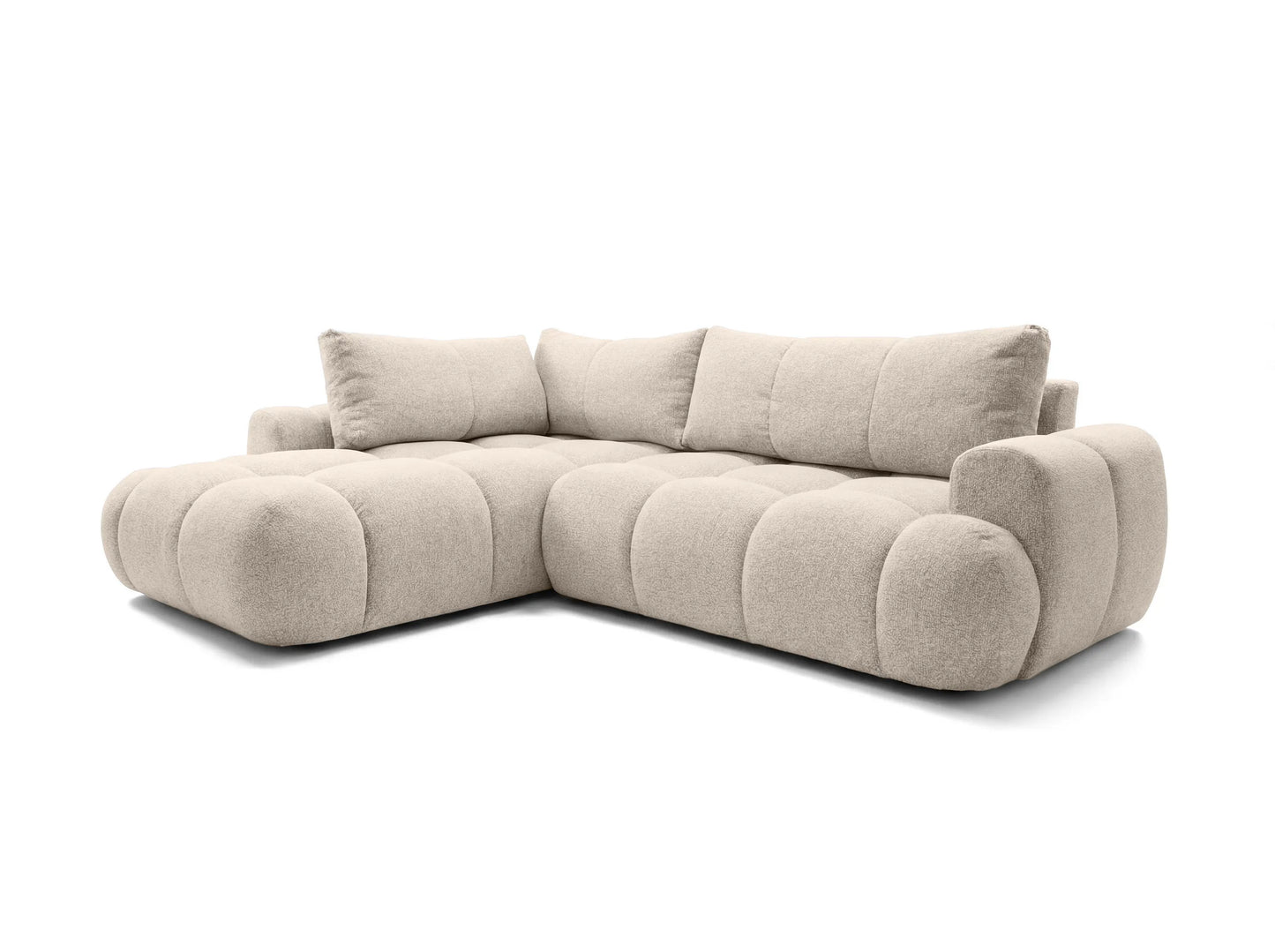 Kampinė sofa SKYLAR LONG, kreminė
