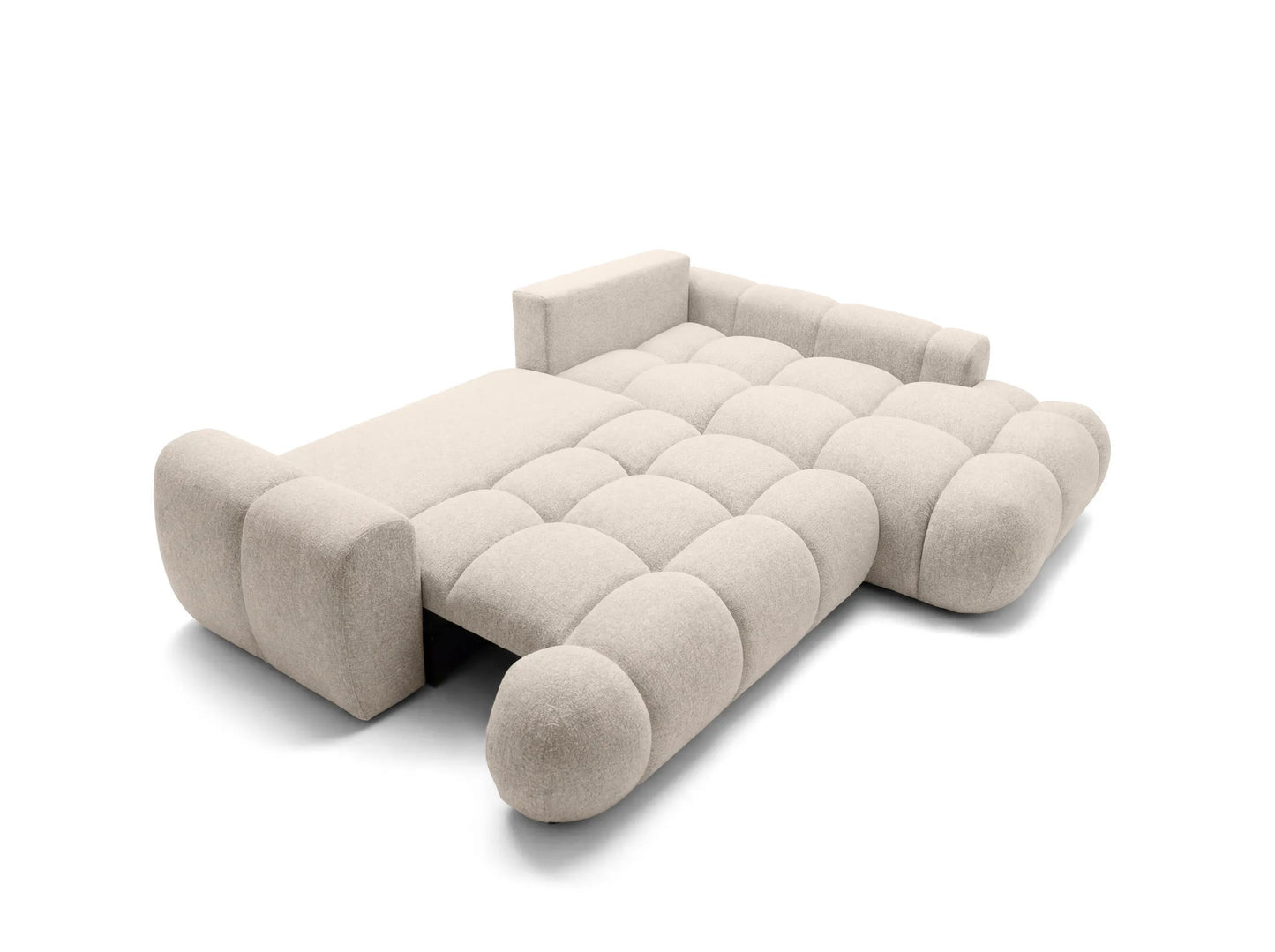Kampinė sofa SKYLAR LONG, kreminė